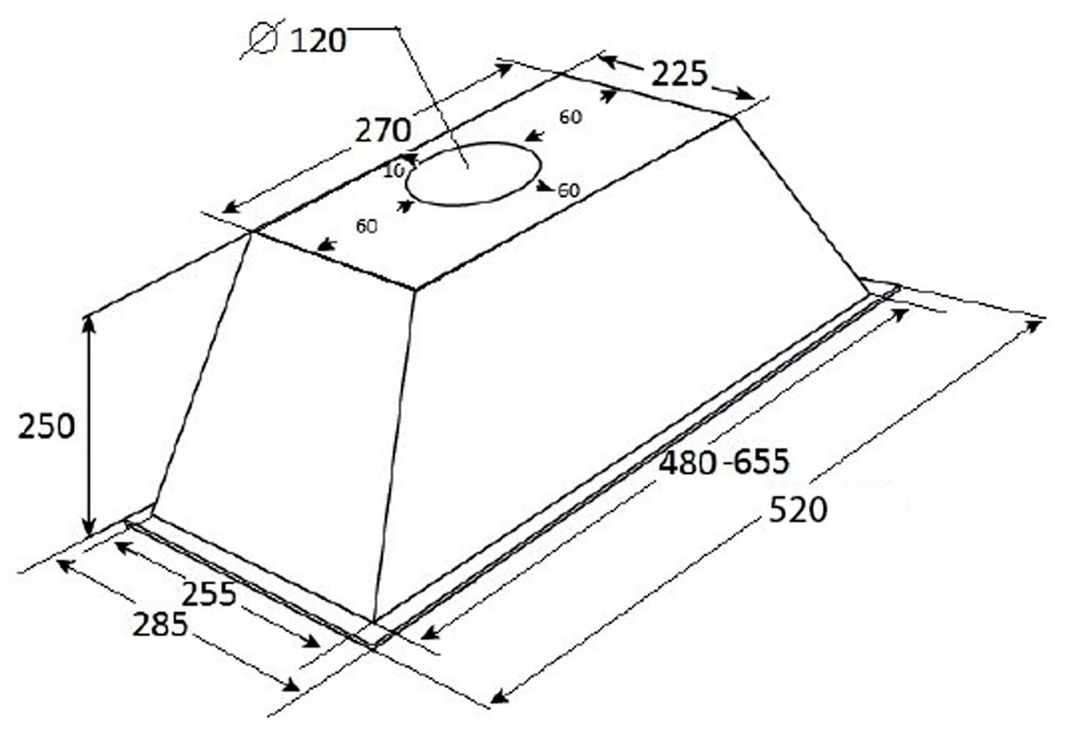 Вытяжка Kuppersberg INLINEA 60 X