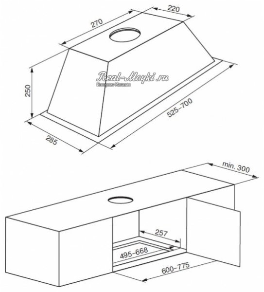 Вытяжка Kuppersberg Inlinea 70 X