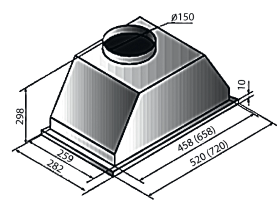 Вытяжка Kuppersberg INLINEA 72 Black