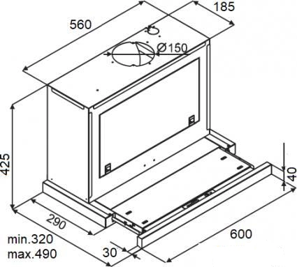 Вытяжка Kuppersberg Slimbox 60 GB