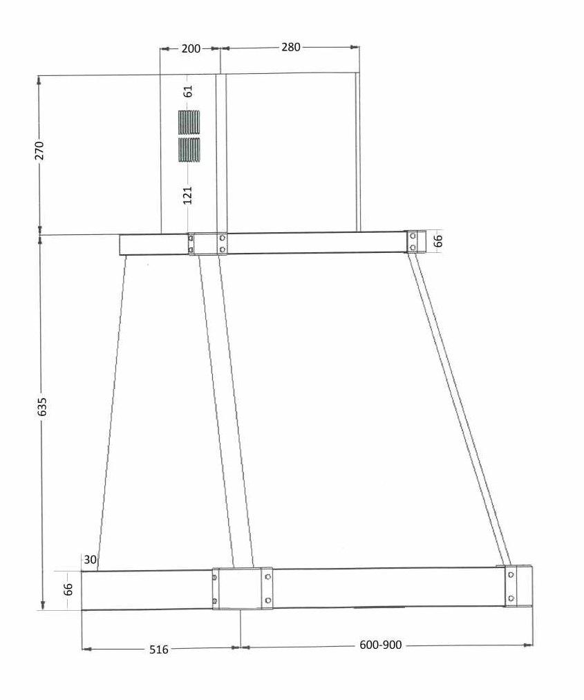 Вытяжка Kuppersberg V 939 C Bronze