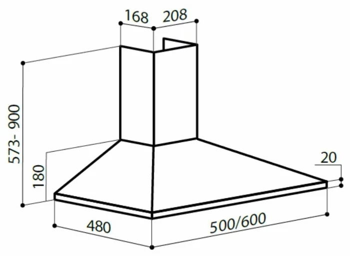 Вытяжка LEX BASIC 500 inox