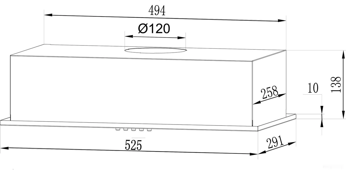 Вытяжка LEX GS Bloc Light 600 (черный)