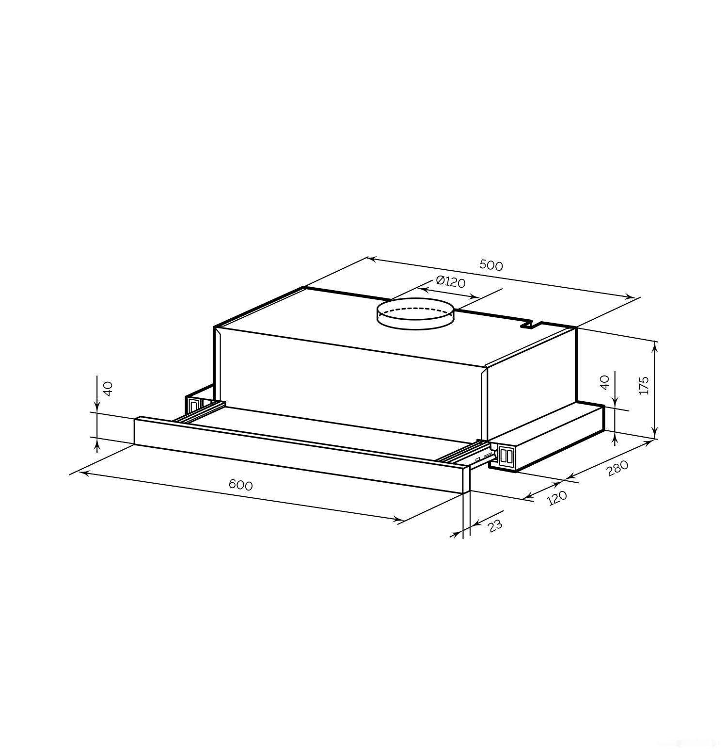 Кухонная вытяжка LEX Honver G 2M 600 (белый)