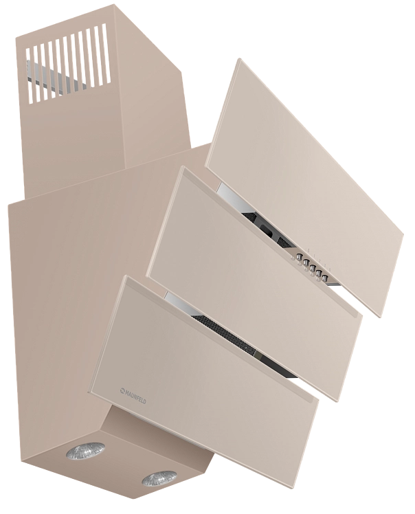 Вытяжка Maunfeld Cascada Trio 60 темно-бежевый