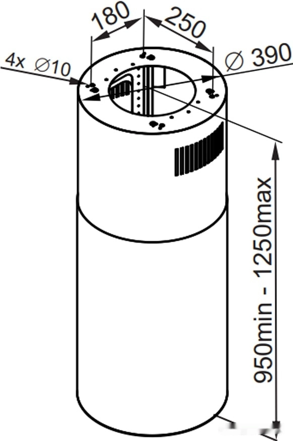 Кухонная вытяжка Maunfeld Lee Isla sensor 39 (белый)