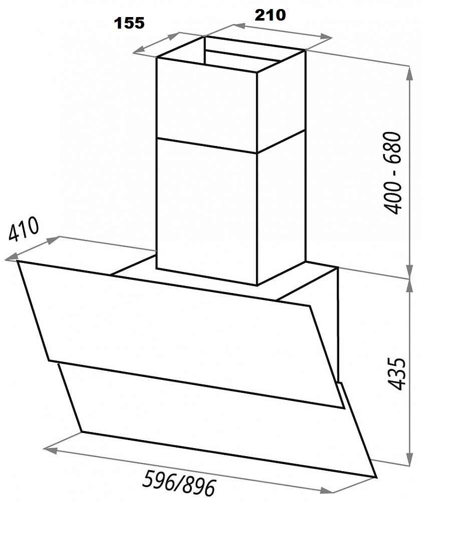 Вытяжка Maunfeld Plym Light 60 белый