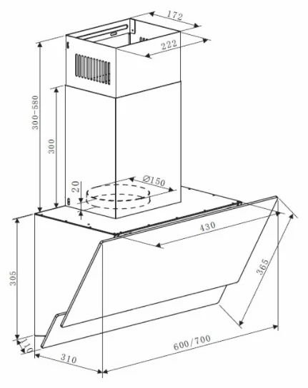 Вытяжка Maunfeld PLYM SOFT 60 белый