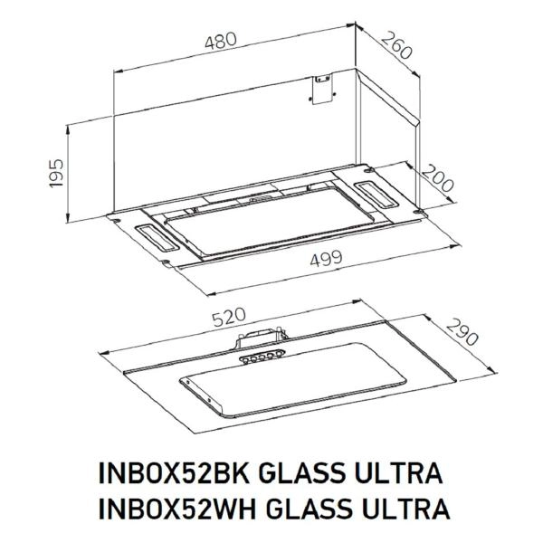 Вытяжка Meferi INBOX52BK Glass Ultra