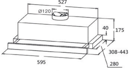 Вытяжка Midea MH60P303GI