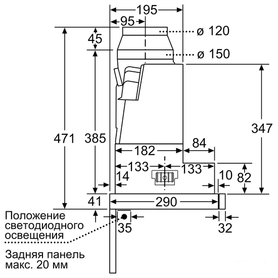 Вытяжка NEFF D46PU54X1