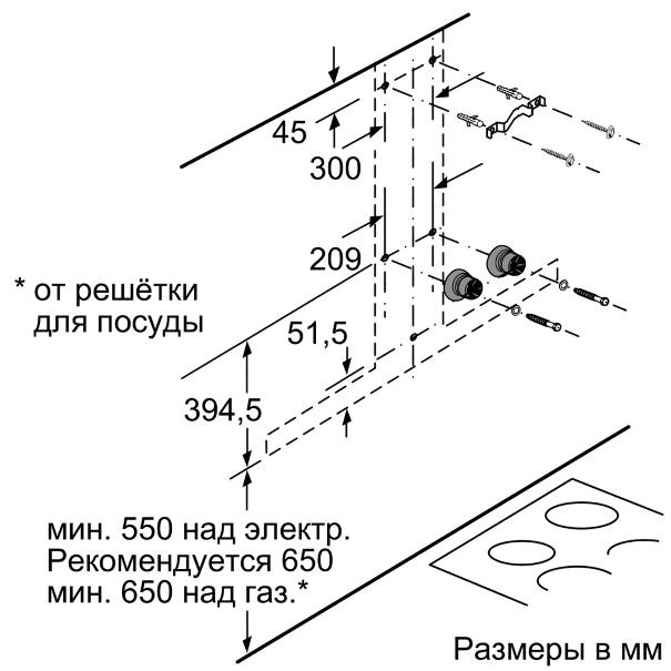 Кухонная вытяжка NEFF D96BMV5N5