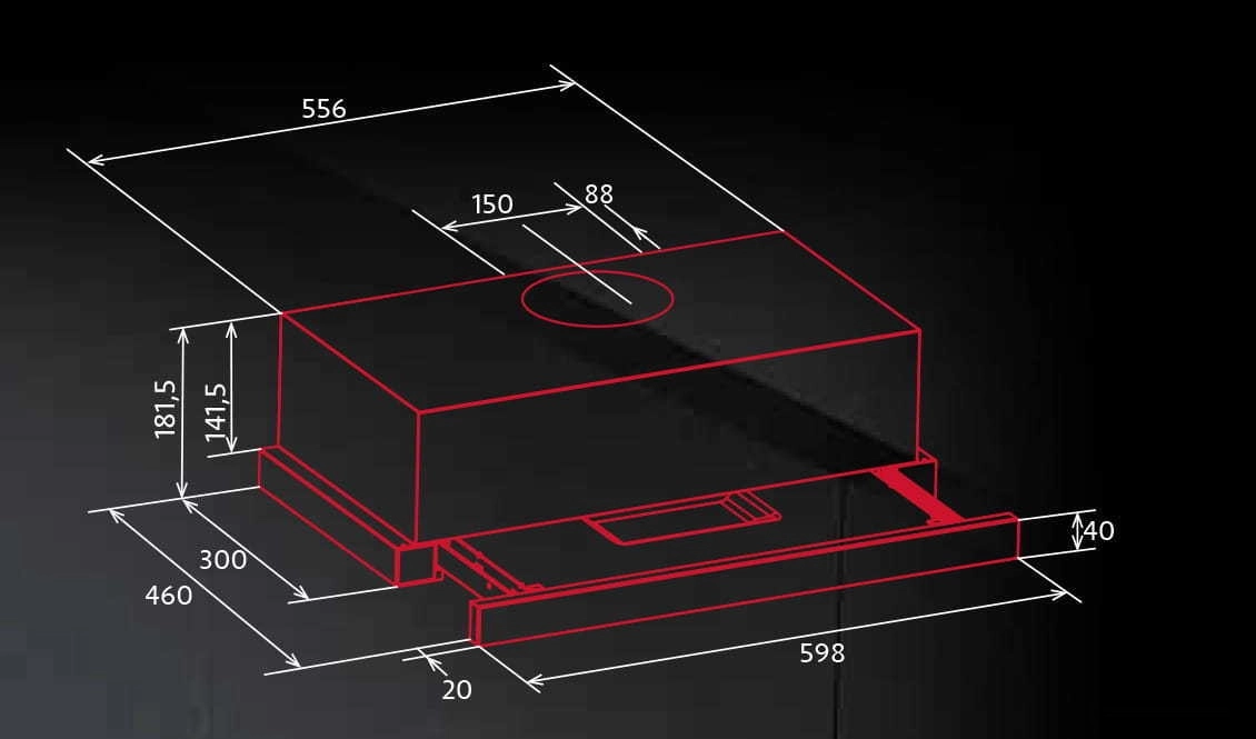 Кухонная вытяжка Nodor Extender 33 60 WH 1755