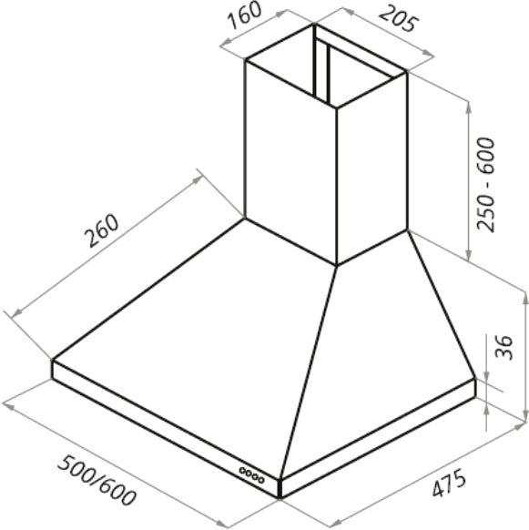 Кухонная вытяжка Schtoff Haus 60 (слоновая кость)