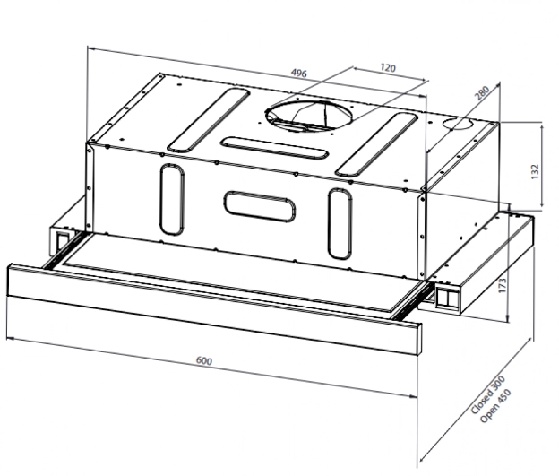 Кухонная вытяжка Schtoff Strelka 60 Inox