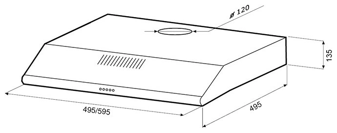 Вытяжка Shindo Lira 50 W