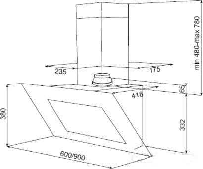 Вытяжка Teka DVT 650 (Black)