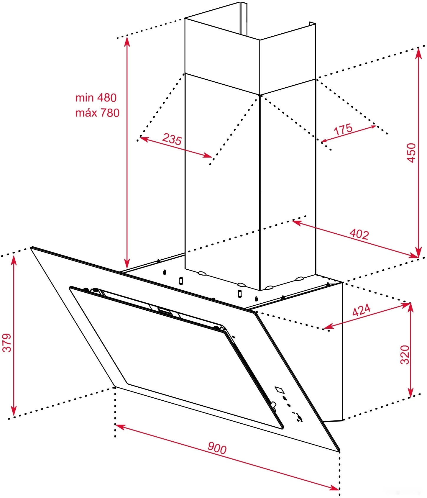 Вытяжка Teka DVT 98660 TBS BLACK