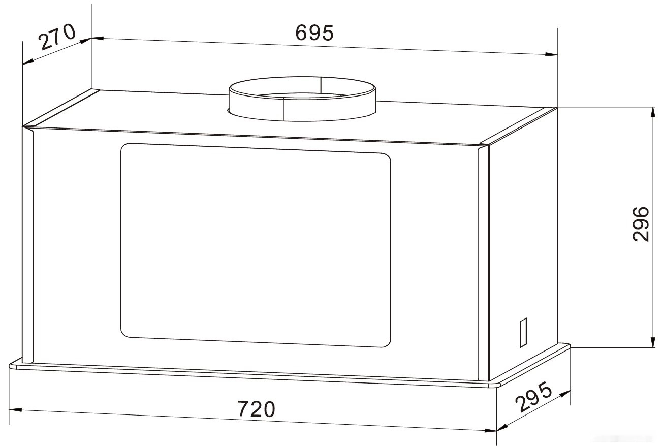 Вытяжка Weissgauff Aura 1200-72 Sensor Remote BL