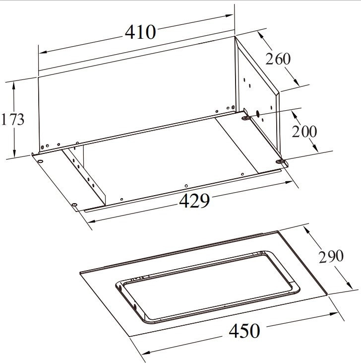 Вытяжка Weissgauff Aura 456 Touch Black Glass