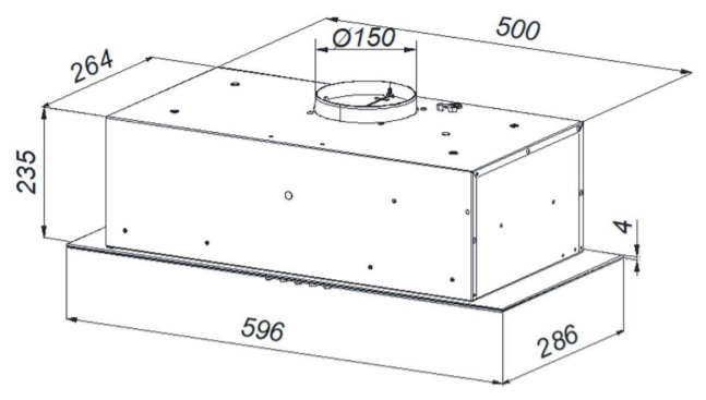 Вытяжка Weissgauff Aura 900 WH