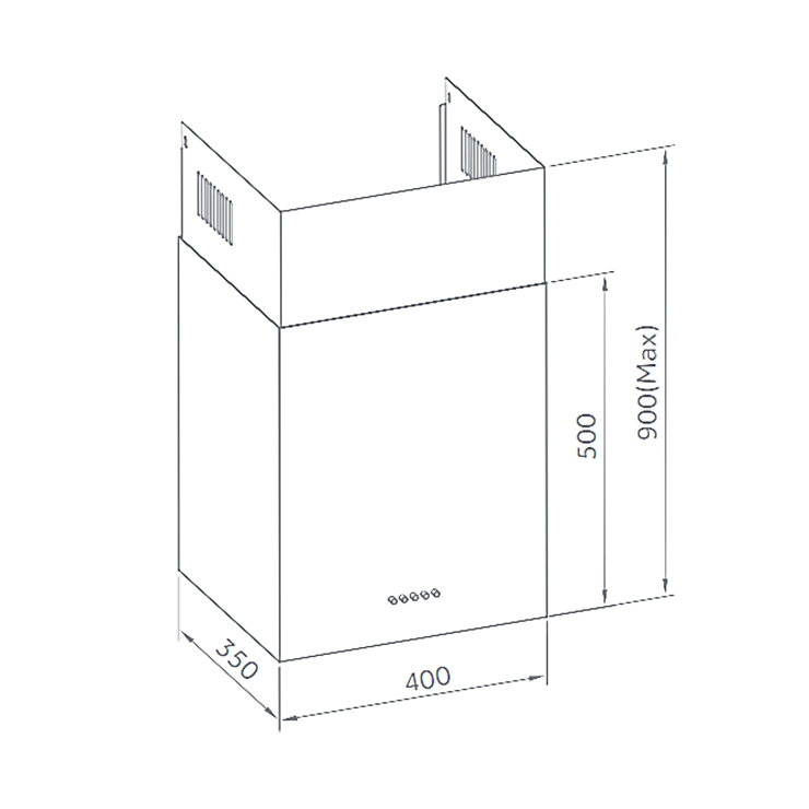 Вытяжка Weissgauff Box 40 PB Black