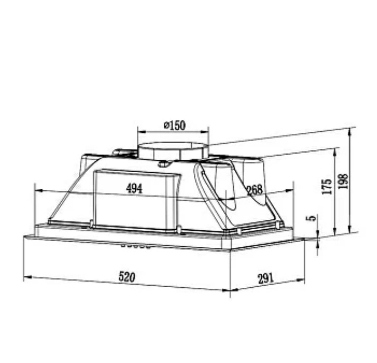 Кухонная вытяжка Weissgauff Box 850 IX