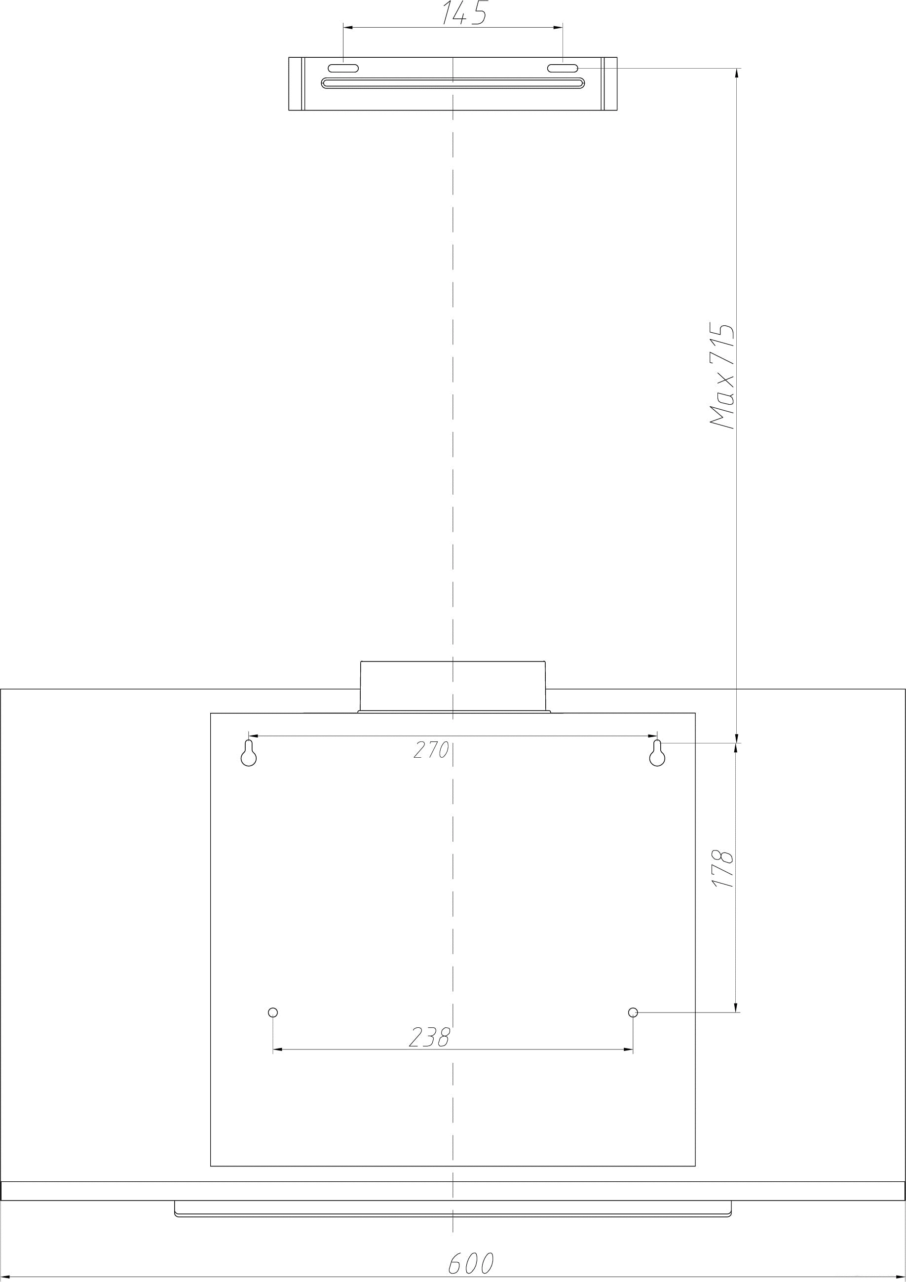 Кухонная вытяжка Weissgauff Ita 60 PP BL