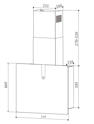 Вытяжка Weissgauff Mira 900 Bl Sensor