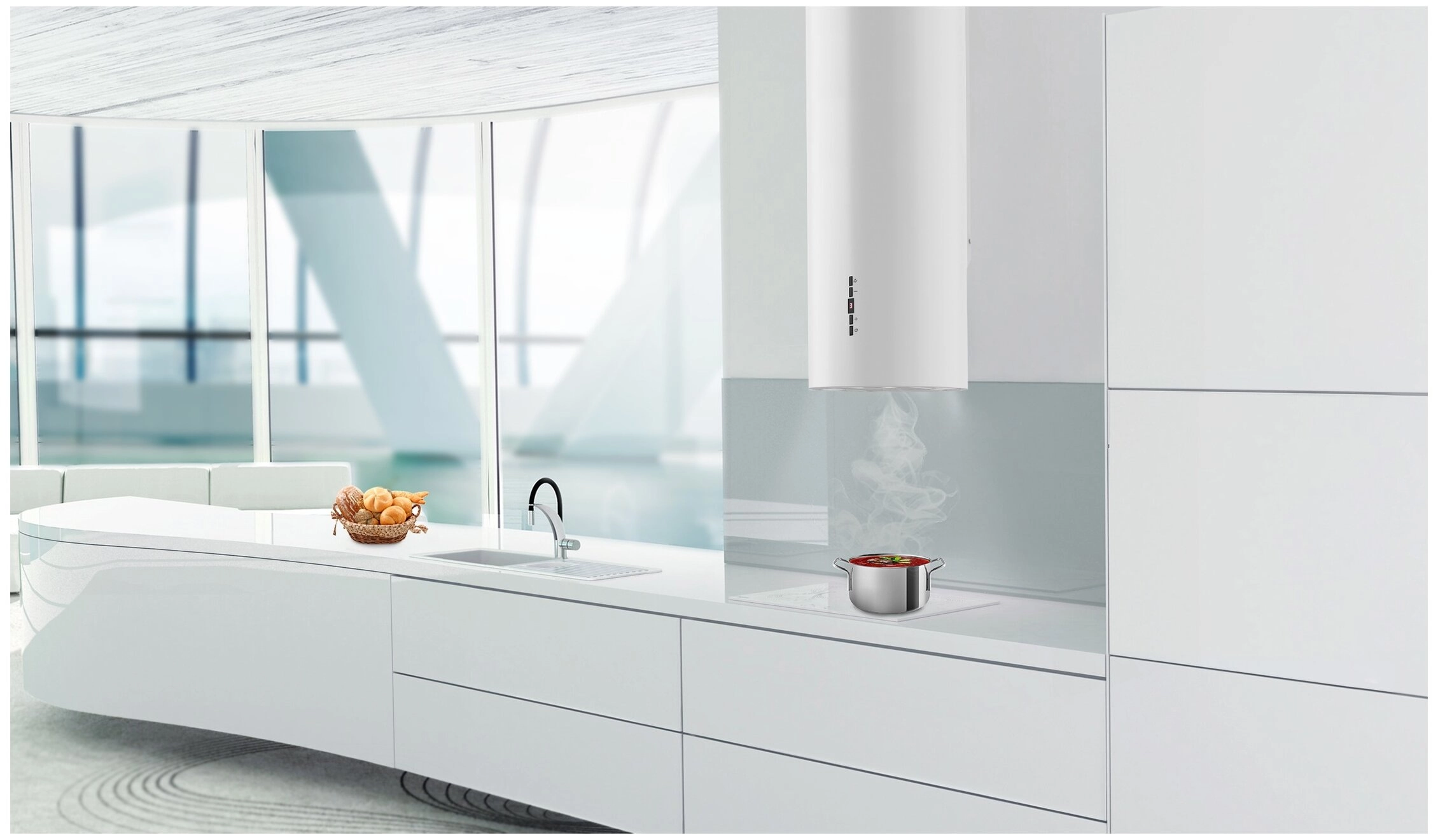 Кухонная вытяжка Weissgauff Tubus 90 WH