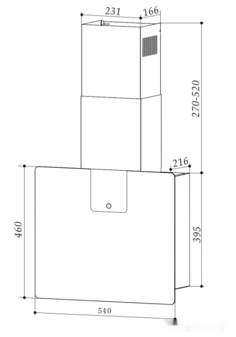 Кухонная вытяжка Weissgauff Vela 900 Wh Sensor