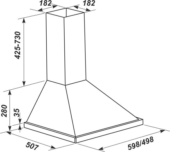 Вытяжка ZorG Technology Rea 750 60 WH