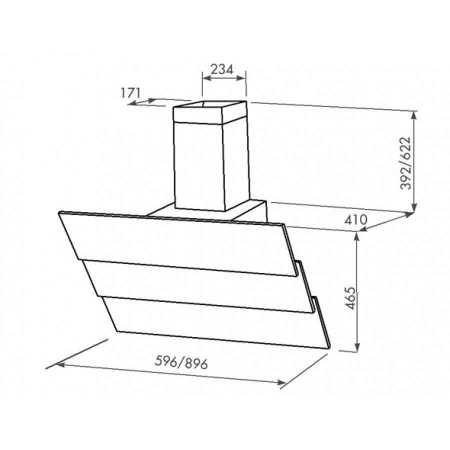 Вытяжка ZorG Technology Troy 1000 60 S бежевая