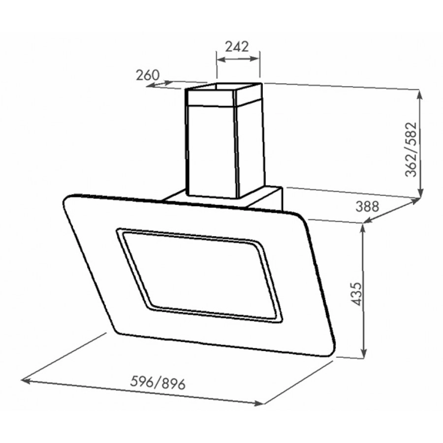 Вытяжка ZorG Technology Venera 1000 60 S бежевая