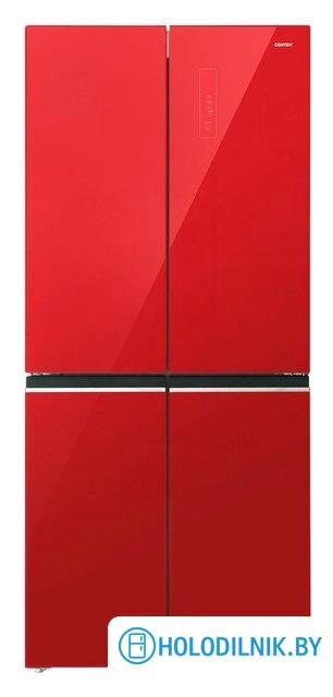 Четырёхдверный холодильник CENTEK CT-1744 Red