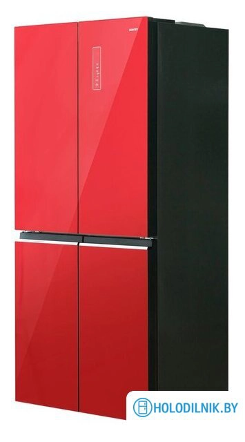 Четырёхдверный холодильник CENTEK CT-1744 Red