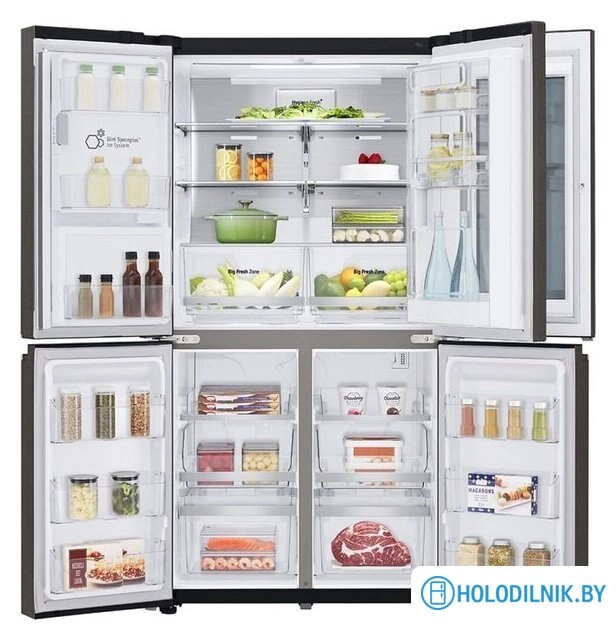 Многодверный холодильник LG DoorCooling+ InstaView Door-in-Door GR-X24FMKBL
