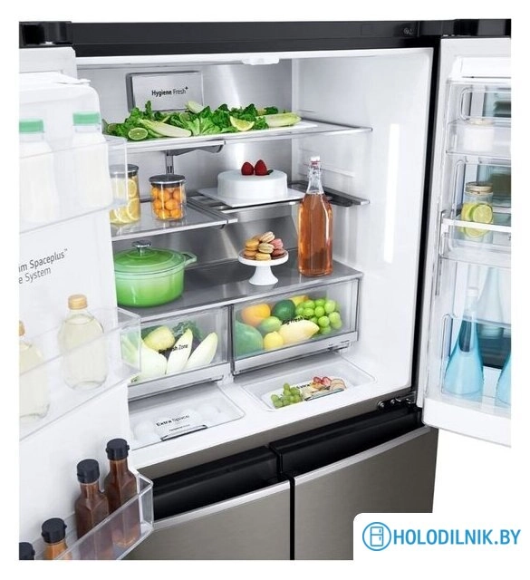 Многодверный холодильник LG DoorCooling+ InstaView Door-in-Door GR-X24FMKBL