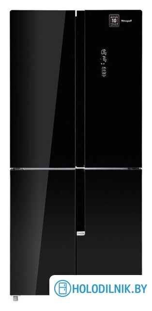 Четырёхдверный холодильник Weissgauff WCD 450 BG NoFrost Inverter