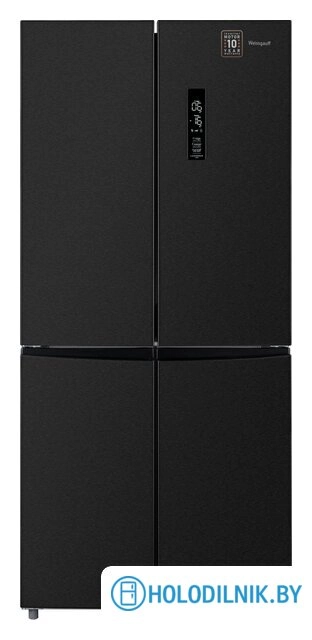 Четырёхдверный холодильник Weissgauff WCD 450 XB NoFrost Inverter