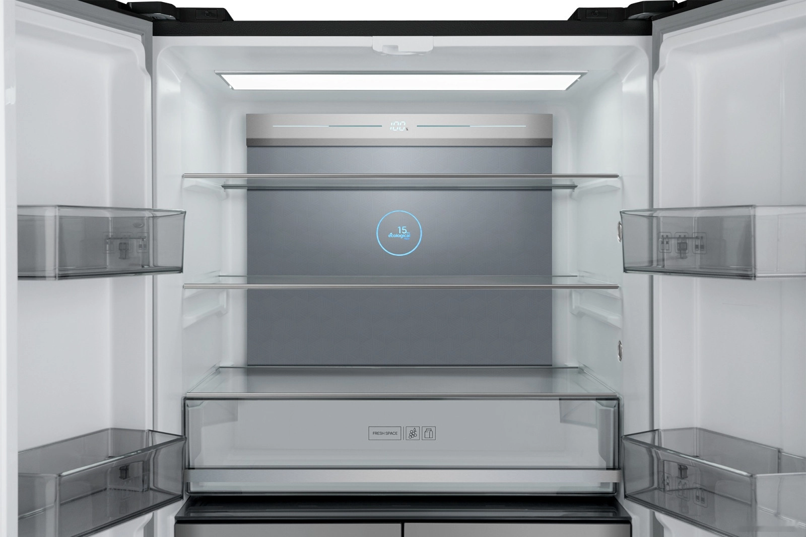 WCD 590 Nofrost Inverter Premium Biofresh Black Glass