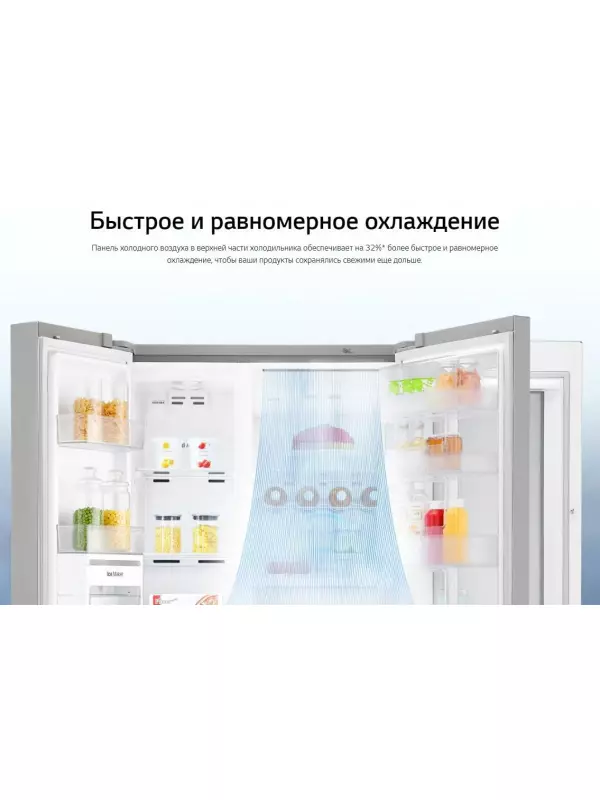 Холодильник (Side-by-Side) LG GC-B257SEZV
