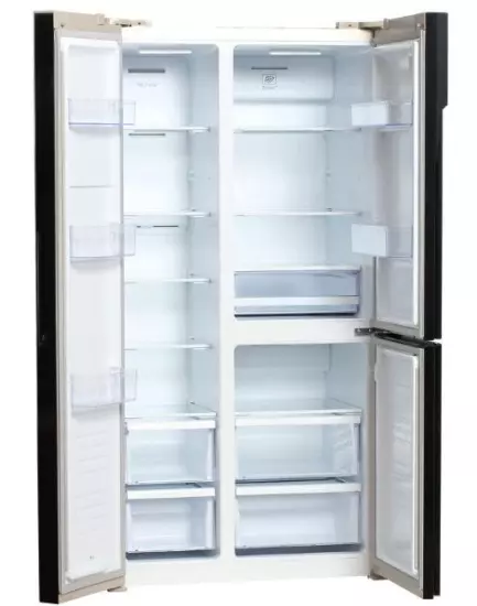 Холодильник с морозильником Hyundai CS6073FV (Champagne Glass)