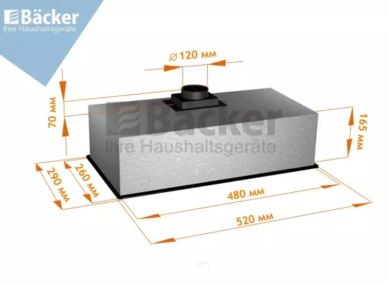 Кухонная вытяжка Backer BH50-F1K-WH