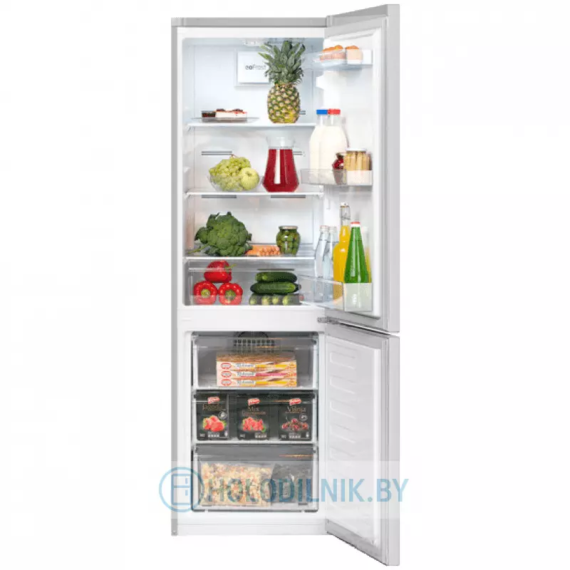 Холодильник BEKO RCNK270K20S с открытой дверью