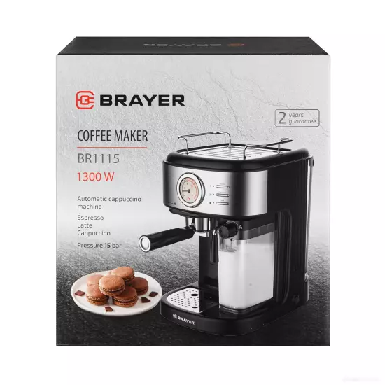 Рожковая кофеварка Brayer BR1115