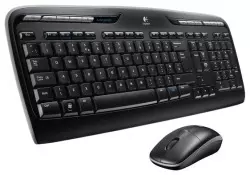 Клавиатура + мышь Logitech Wireless Combo MK330 Black USB